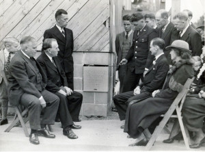Laying of the Cornerstone in 1937. 